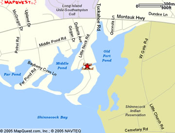 Mapquest Map to Southampton Yacht Club
